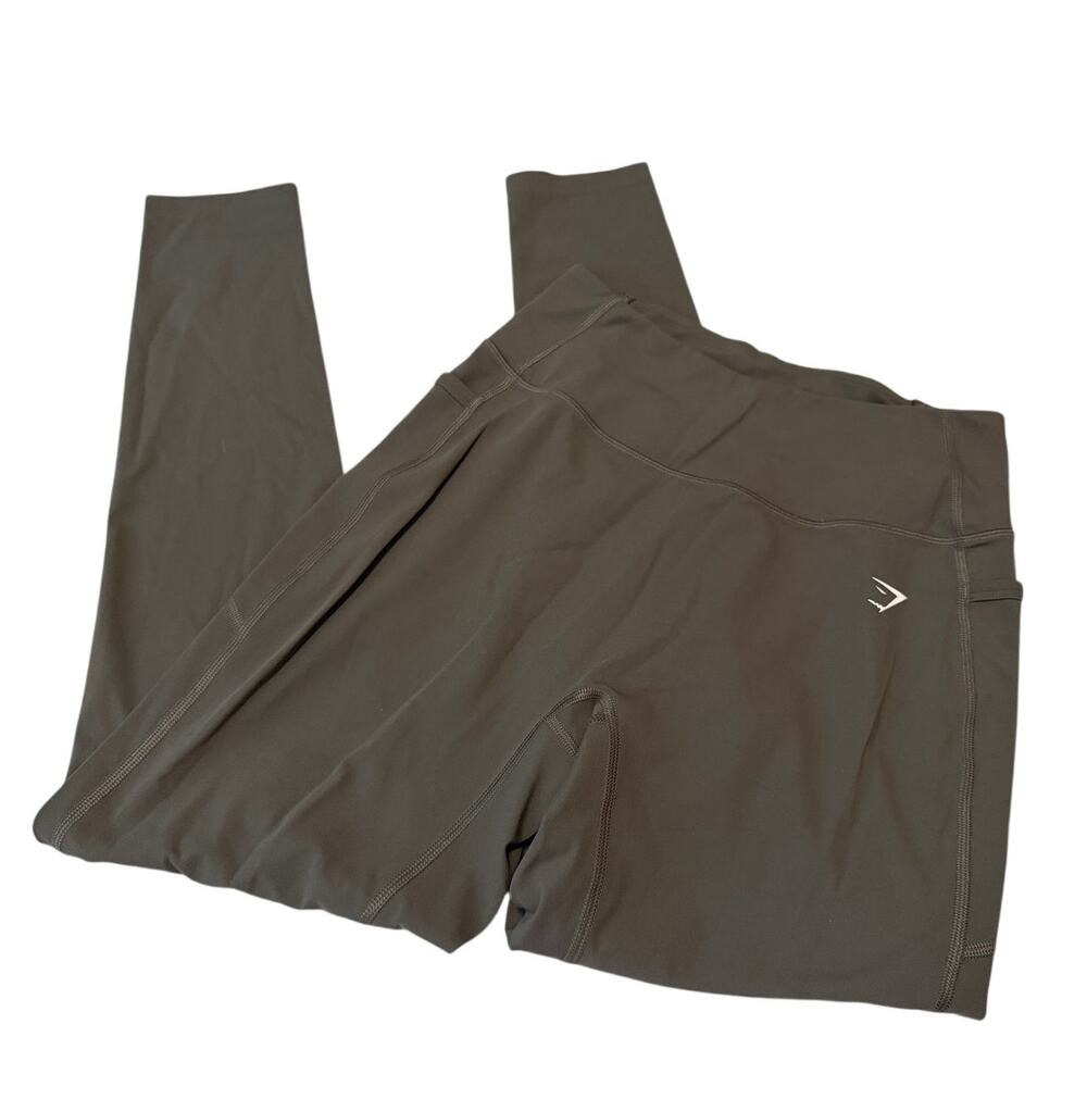Gymshark Lifting Pocket Leggings Camo Brown Taupe High Waisted Medium M